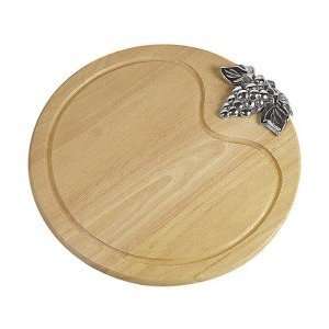 Wooden Cheese Board Dia 15 3/4 In. X H 3/4 In.  Kitchen 