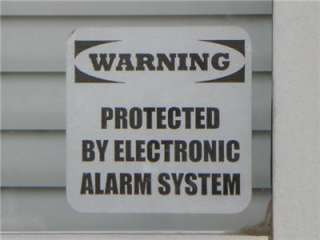 Home Security Theft Deterrent Warning Label Decal  