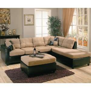  by Coaster Harlow Collection Tan/Dark Brown Finish