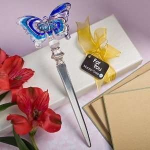   Glass Collection butterfly letter opener