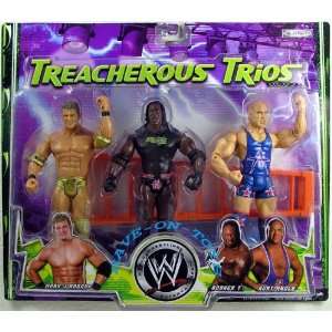   Treacherous Trios Mark Jindrak, Booker T and Kurt Angle Toys & Games