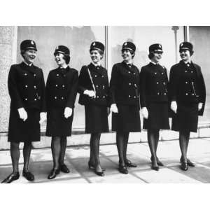  London Police Women Posing in New Uniforms Stretched 