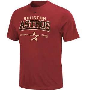  Majestic Houston Astros Brick Red Built Legacy T shirt 