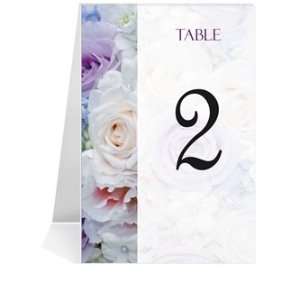  Table Number Cards   Rose Bouquet Glee #1 Thru #16