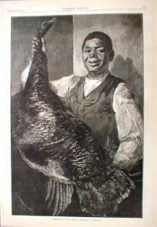 1881 Black Americana Thanksgiving Day 32 Pounds Master  