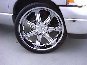22 INCH BENTCHI B 7 CHROME RIMS AND TIRES DODGE CHARGER  