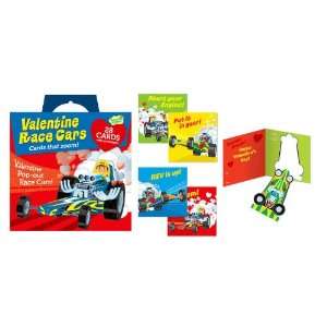  Valentine Race Cars Cards That Zoom Toys & Games