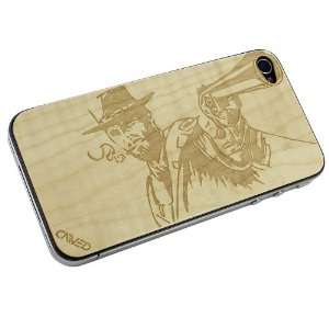 Wild West   English Sycamore iPhone 4/4S Real Wood Skin (Front & Back 