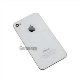 White Back Glass Cover Rear Panel for Apple iPhone 4 4G  