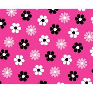  Tweety Fuchsia Flowers Quilt Cotton Fabric By the Yard 