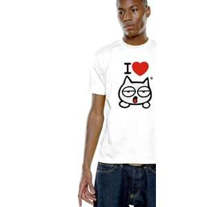   Nekowear   Neko T Shirt I Love Neko blanc (M) Toys & Games