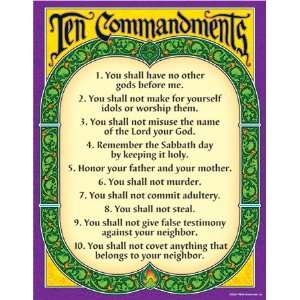  Learning Chart Ten Commandments