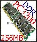 256MB PC3200 DDR400 SS Desktop Computer Memory RAM Intel Asus Biostar 