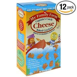 My Family Farm Captains Catch Crackers, Baked Cheese, 6 Ounce Boxes 