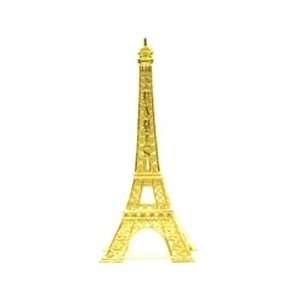  Miniature Eiffel Tower with Paris Inscription, Golden 