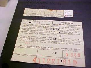 MAGNAVOX ODYSSEY 1972 PONG SYSTEM CIBOX SERIAL #7370129 RUN1B SHOWN 