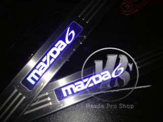 New Mazda 6 2008 2009 Blue LED Scuff Plate/Door Sill  