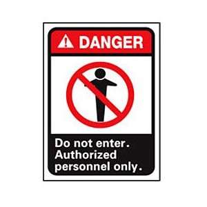 Graphic Signs   Danger Do Not Enter   Plastic 7W X 10H  