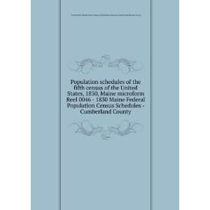 Population schedules of the fifth census of the United States, 1830 