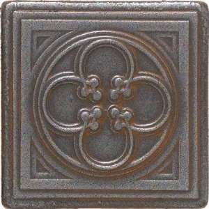   Metals 2 x 2 Clover Dot Decorative Accent Tile in Wrought Iron Baby