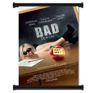  Bad Teacher Cameron Diaz Movie Fabric Wall Scroll Poster 