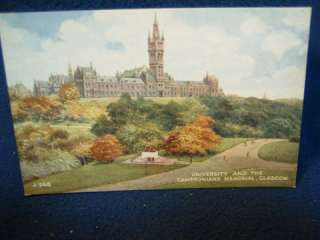 University and the Cameronians Memorial. Glasgow Scotland. Fine artist 