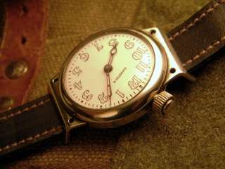 Hampden offset wind TRENCH watch World War 1 1917 military wristwatch 
