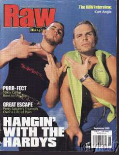 WWE WWF RAW MAGAZINE HARDYS 2000 w STACY CARTER POSTER  