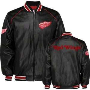    G Iii Detroit Red Wings Faux Leather Jacket