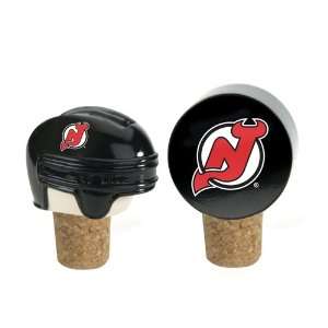 Set of 2 NHL New Jersey Devils Wine Bottle Cork Stoppers 