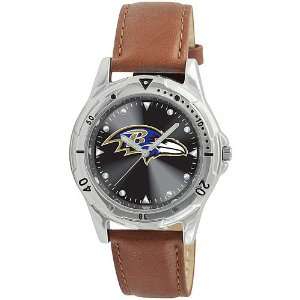  Gametime Baltimore Ravens Brown Leather Watch Sports 