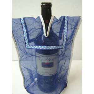  Wine Bottle Cover Blue