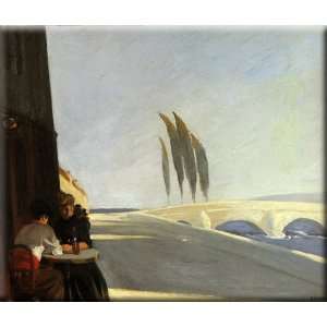  The Wine Shop 16x14 Streched Canvas Art by Hopper, Edward 