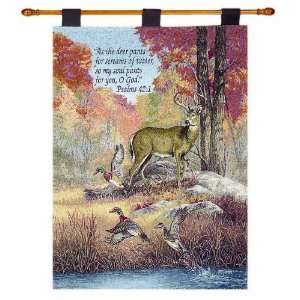  Fur Feathers & Fall Wildlife Wallhanging Wall Hanging 