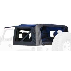   Black Replacement Soft Top with Tinted Windows for Jeep Wrangler JK 2D