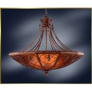 Neoclassical Chandelier, MG 3700, 3 lights, Antique Copper, 44 wide X 