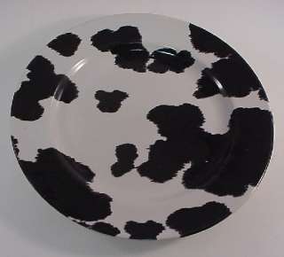 222 Fifth Nick Nora Home Holstein Cowhide Salad Plate  