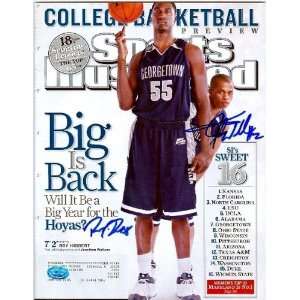Roy Hibbert & Jonathan Wallace (GEORGETOWN) autographed Sports 