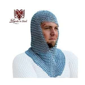  Chain Mail Coif Medieval Knight Armor 8mm Butted Rings 