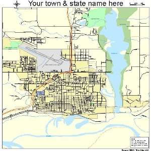  Street & Road Map of Williston, North Dakota ND   Printed 