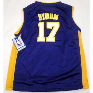  Andrew Bynum Youth Jersey adidas Purple Replica #17 Los 
