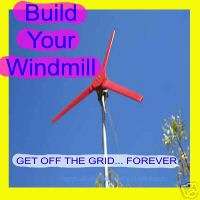 BUILD WINDMILL WIND TURBINE DIY FREE ENERGY FOREVER,  