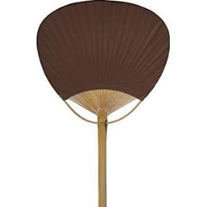  Chocolate Brown Paper Paddle Fan