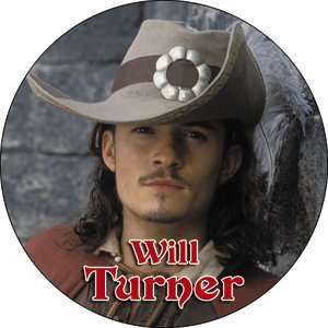  Pirates of The Caribbean Will Turner Button B DIS 0020 