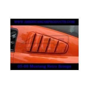  05 08 Mustang Retro Window Louvers Automotive