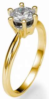 25 Carat Round Diamond Engagement Promise Ring [D  VS] 18k Solid 