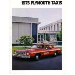    1975 PLYMOUTH TAXI Sales Brochure Literature Book Automotive