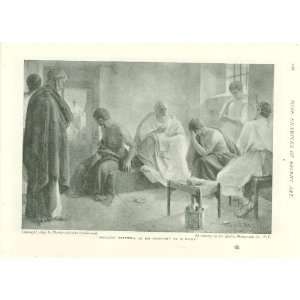   Socrates Saying Farewell To his Disciples by E. Wilke 