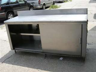 Stainless Steel Cabinet Work Top Table Used  