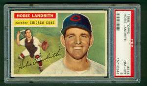 1956 Topps Hobie Landrith #314 PSA 8 NM MT  